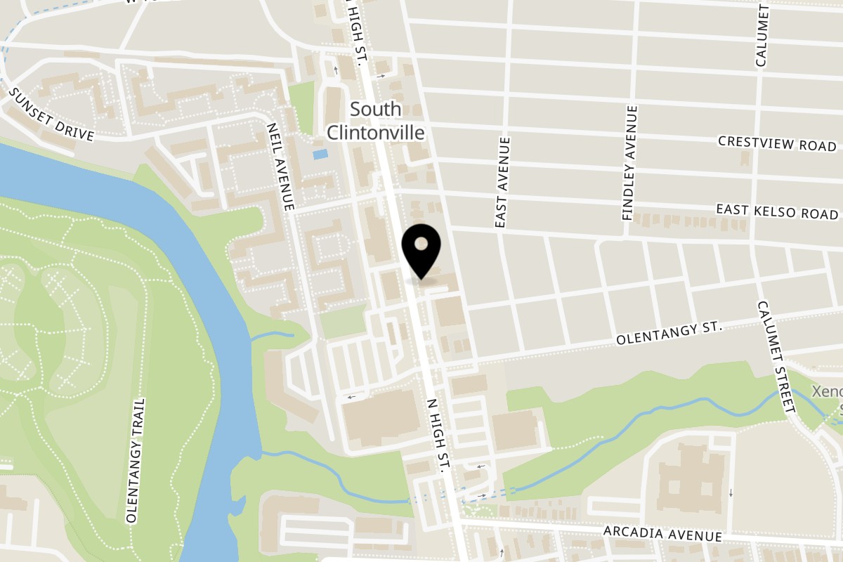 Map showing the location of Sala Thai smile - Columbus on 2864 N High St, Suite 10, Columbus, OH 43202 in Columbus